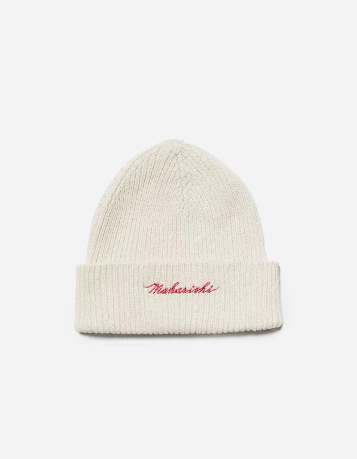 1368 Maharishi Embroidered Beanie Ecru