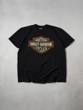 2000s Washed Black Orlando Flordia Harley Davidson Graphic Tee (M/L)