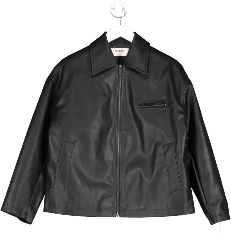 4th & Reckless Black Faux Leather Vintage Jacket - Maisi UK 8