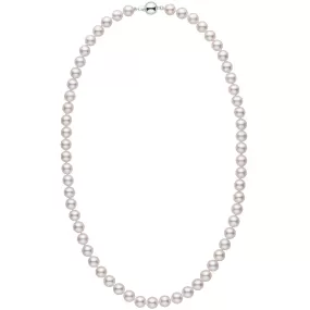 7.5-8.0 mm 22 inch AAA White Akoya Pearl Necklace