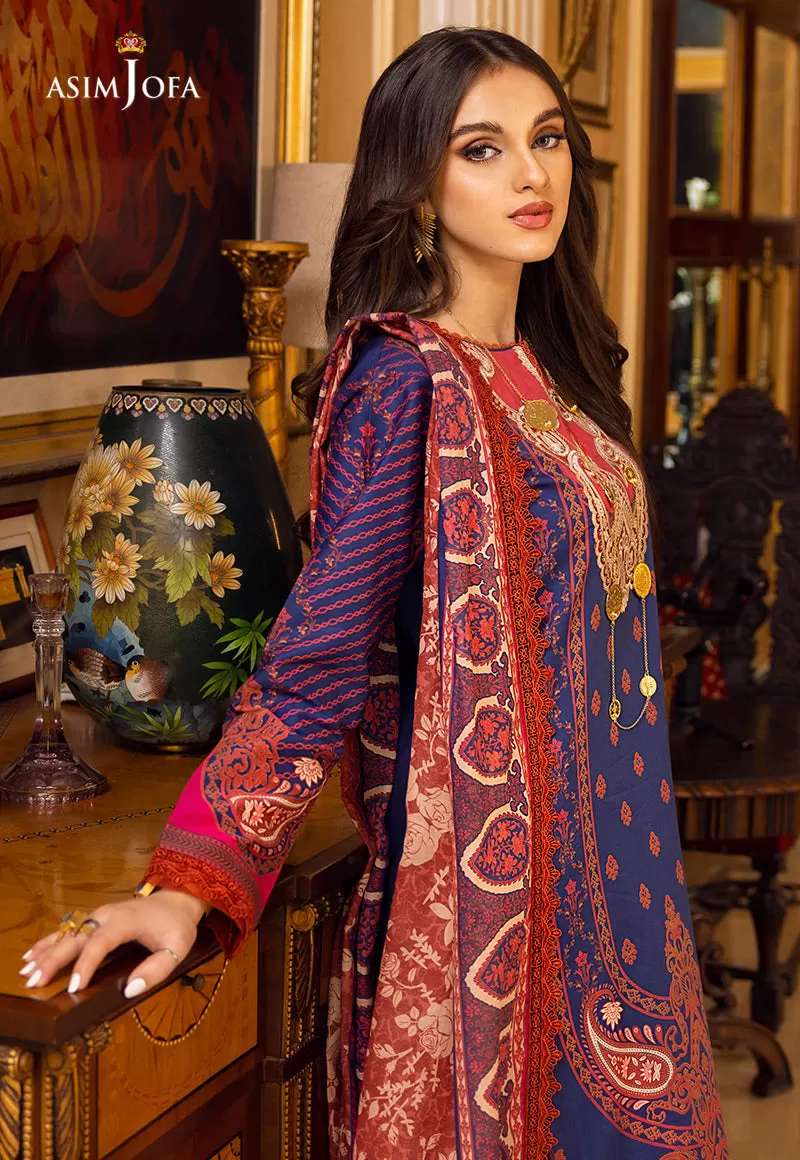 AJAA-19 EMBROIDERED LAWN 3 PCS