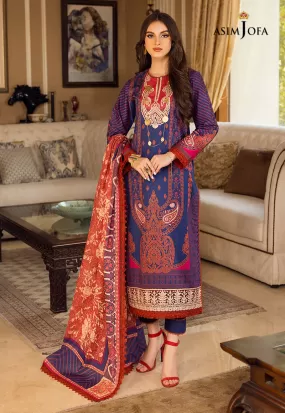 AJAA-19 EMBROIDERED LAWN 3 PCS