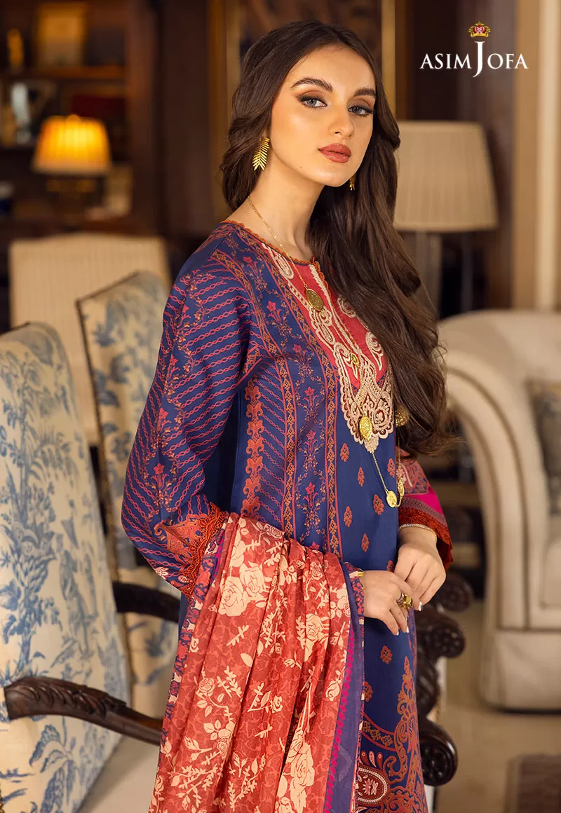 AJAA-19 EMBROIDERED LAWN 3 PCS