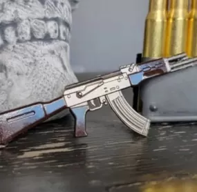 AK-47 Steel Keychain