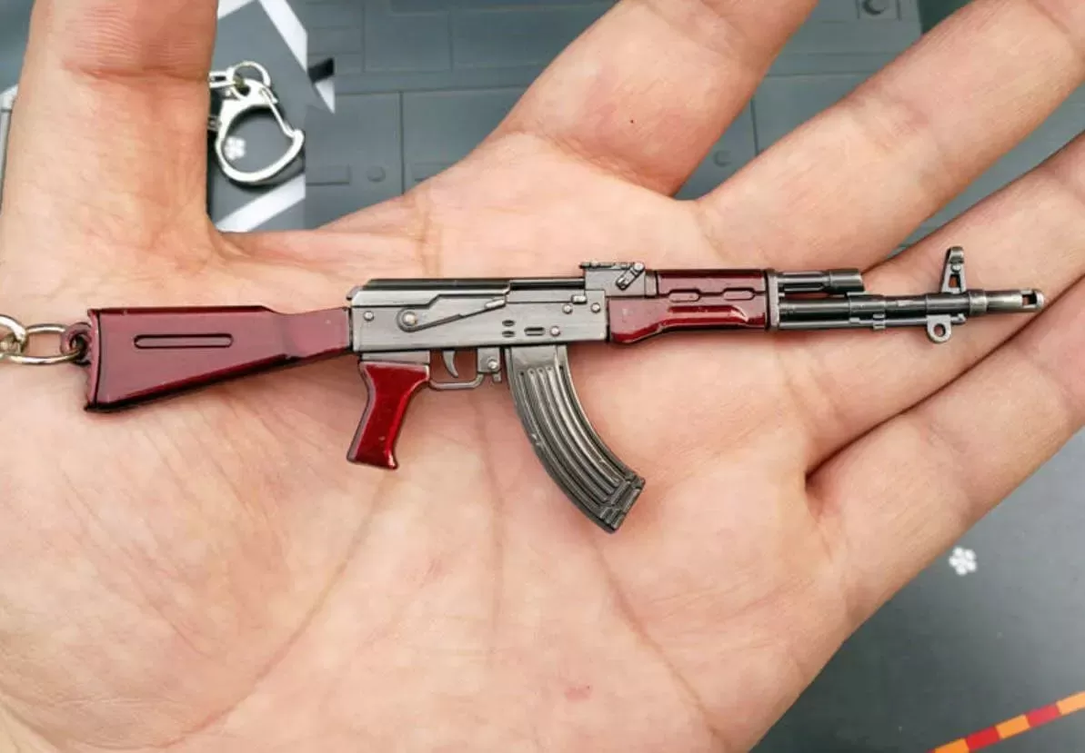 AK-47 Steel Keychain