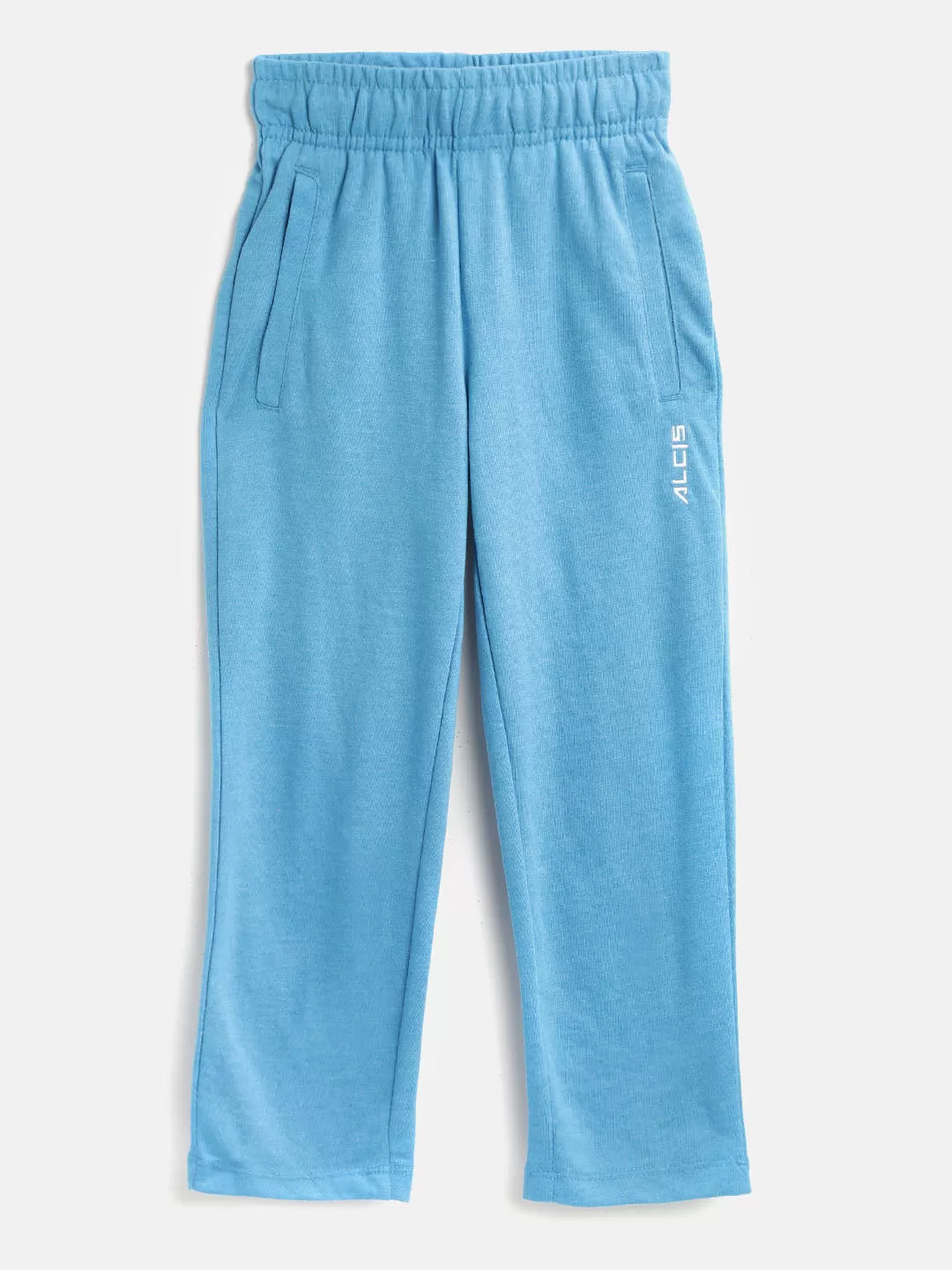 Alcis Girls Blue Solid Track Pants