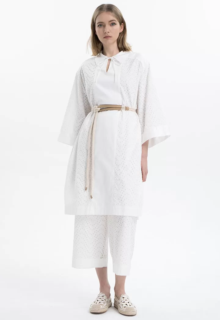 All Over Schiffli Solid Culottes