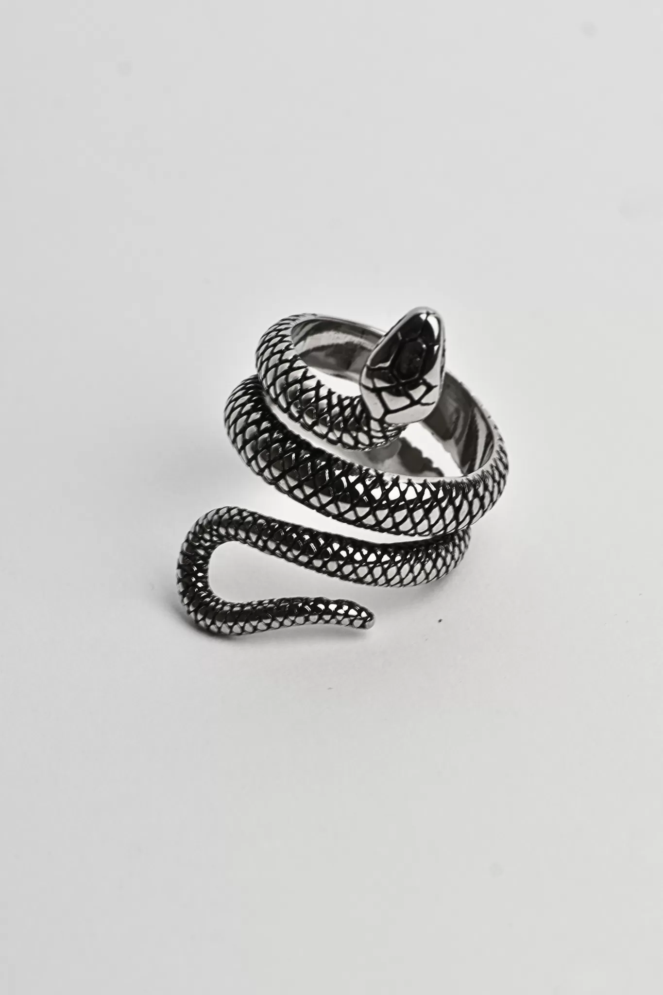 Anillo Serpiente Plateado