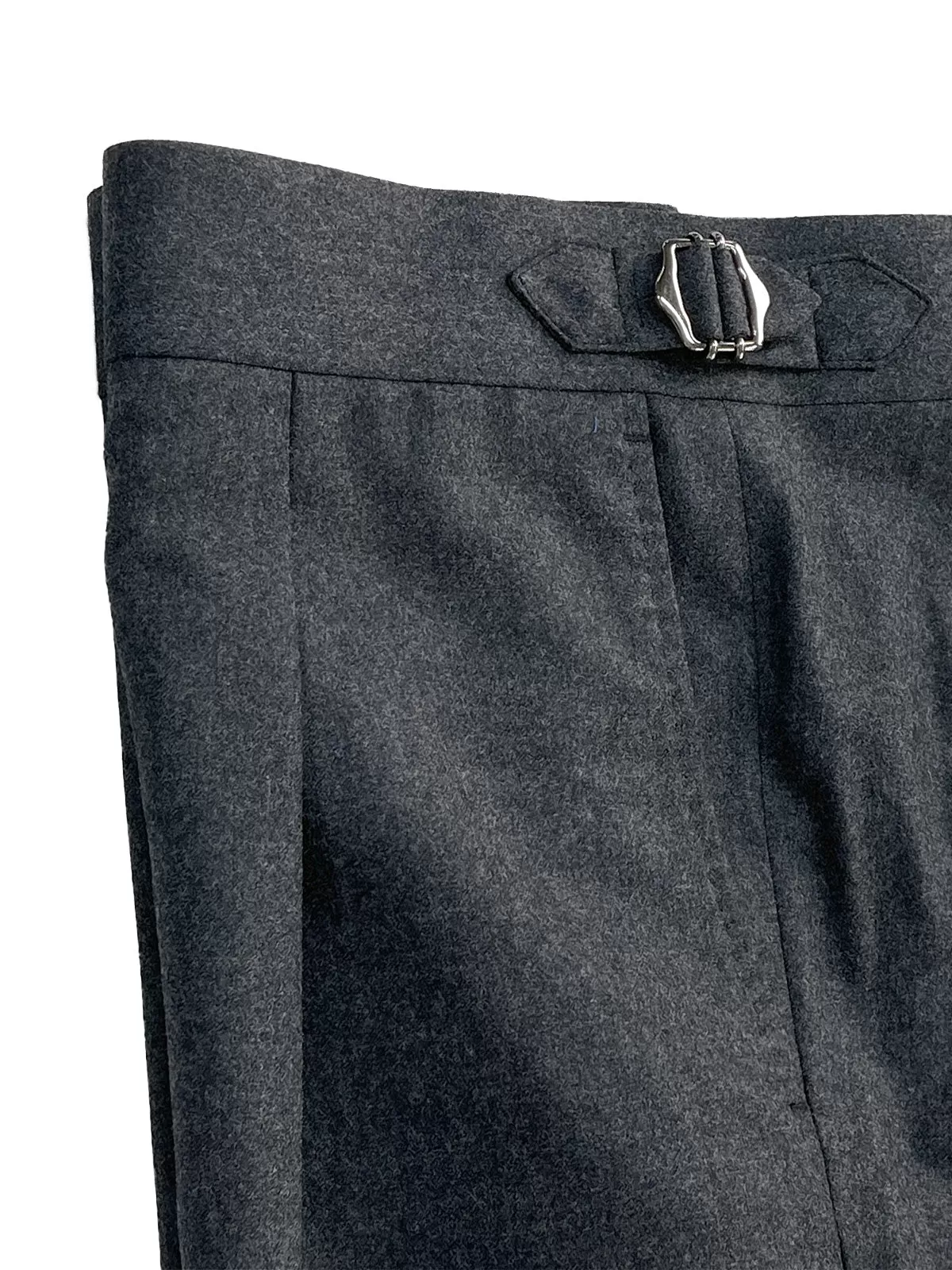 Anthracite Flannel Gurkha Trouser