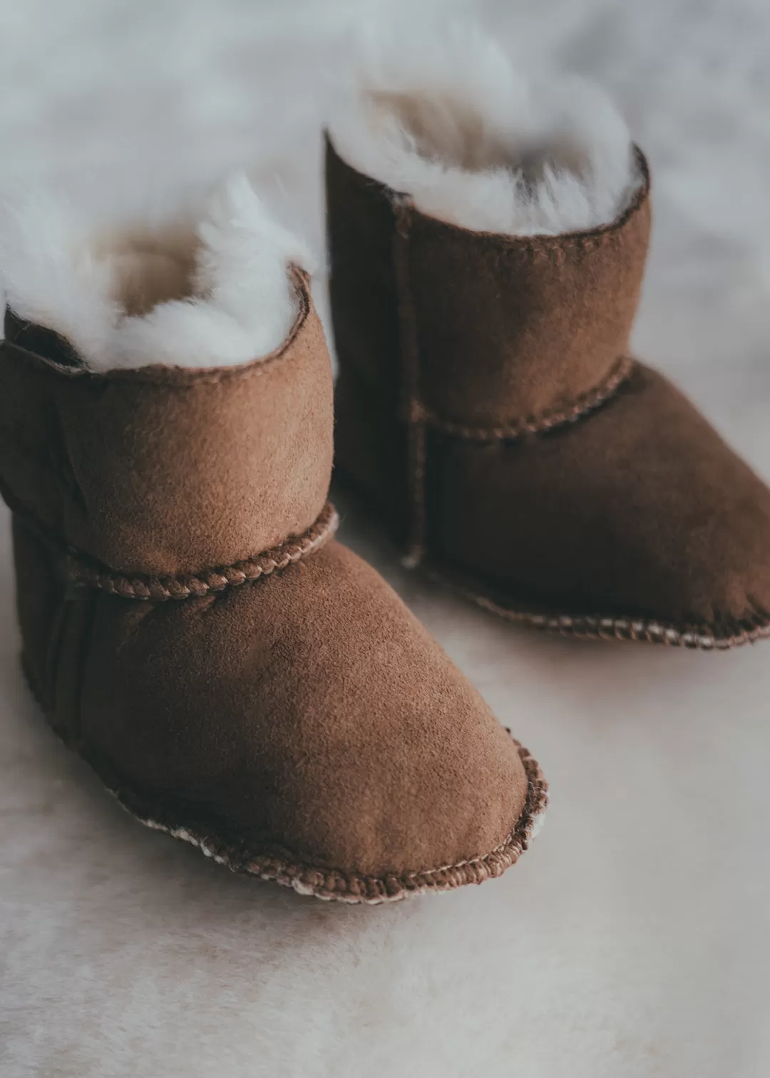 Baby Booties 0-24 Months - Handmade Premium Australian Merino Wool & Sheepskin