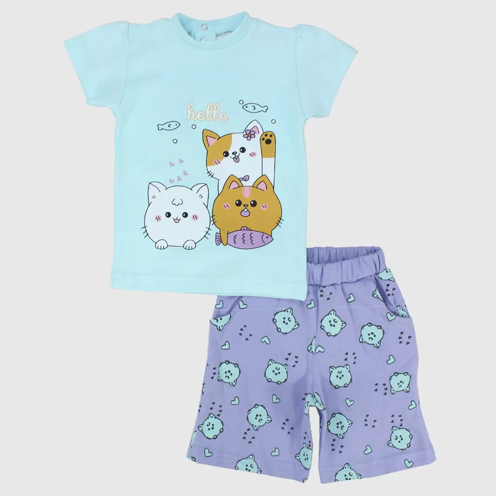 Baby Kittens Short-Sleeved Pajama