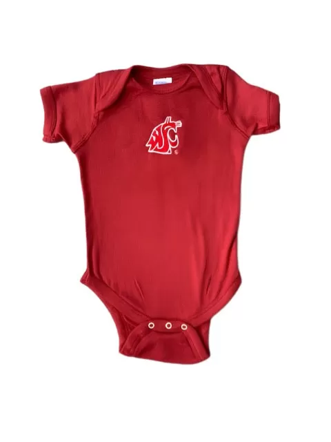 Baby onesie Crimson with Coug