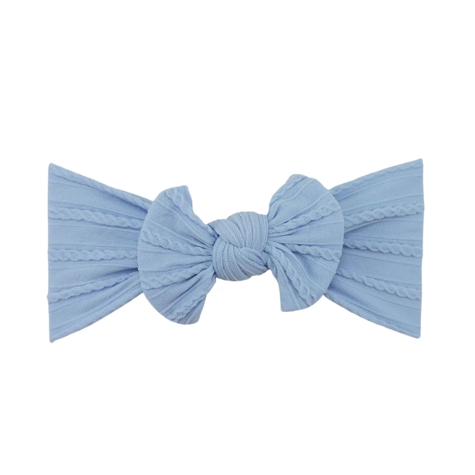 Baby Top Knot Single Bow Headband Egg Shell