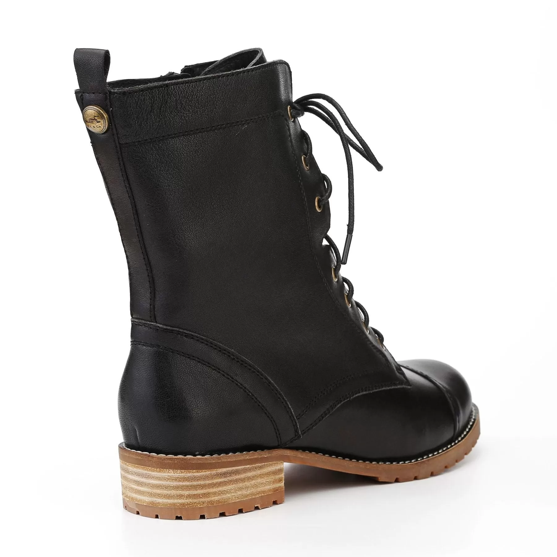 Bali - Leather Lace Up Sheepskin Boot