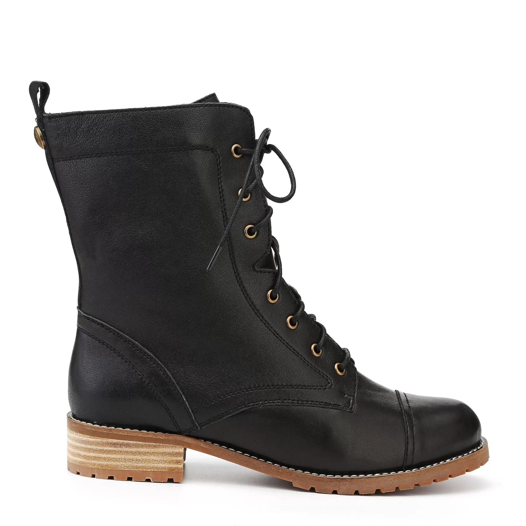 Bali - Leather Lace Up Sheepskin Boot