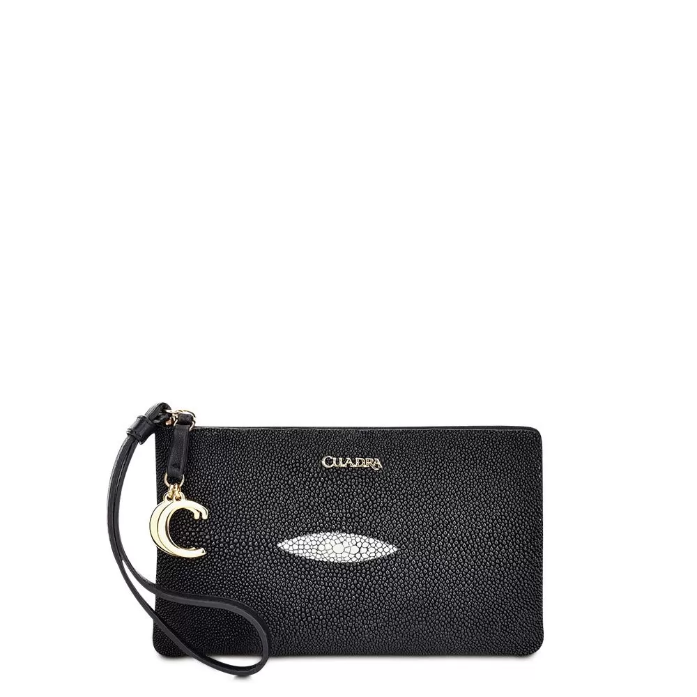 BD194MA  - Cuadra black casual fashion stingray wallet for woman