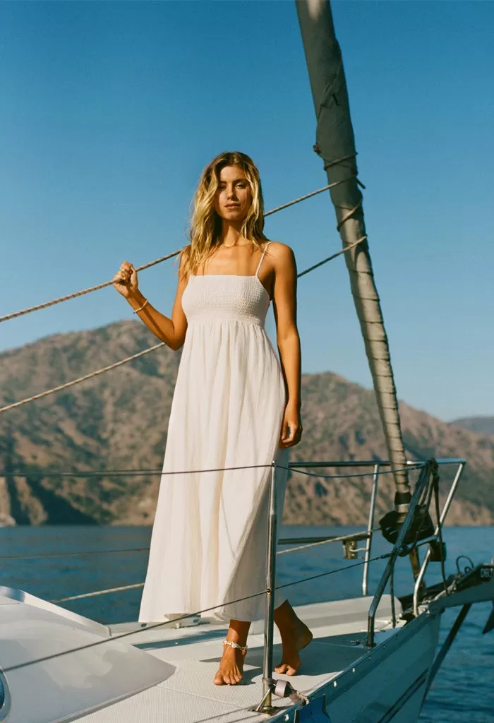 Beachside Midi Dress-Sandstone