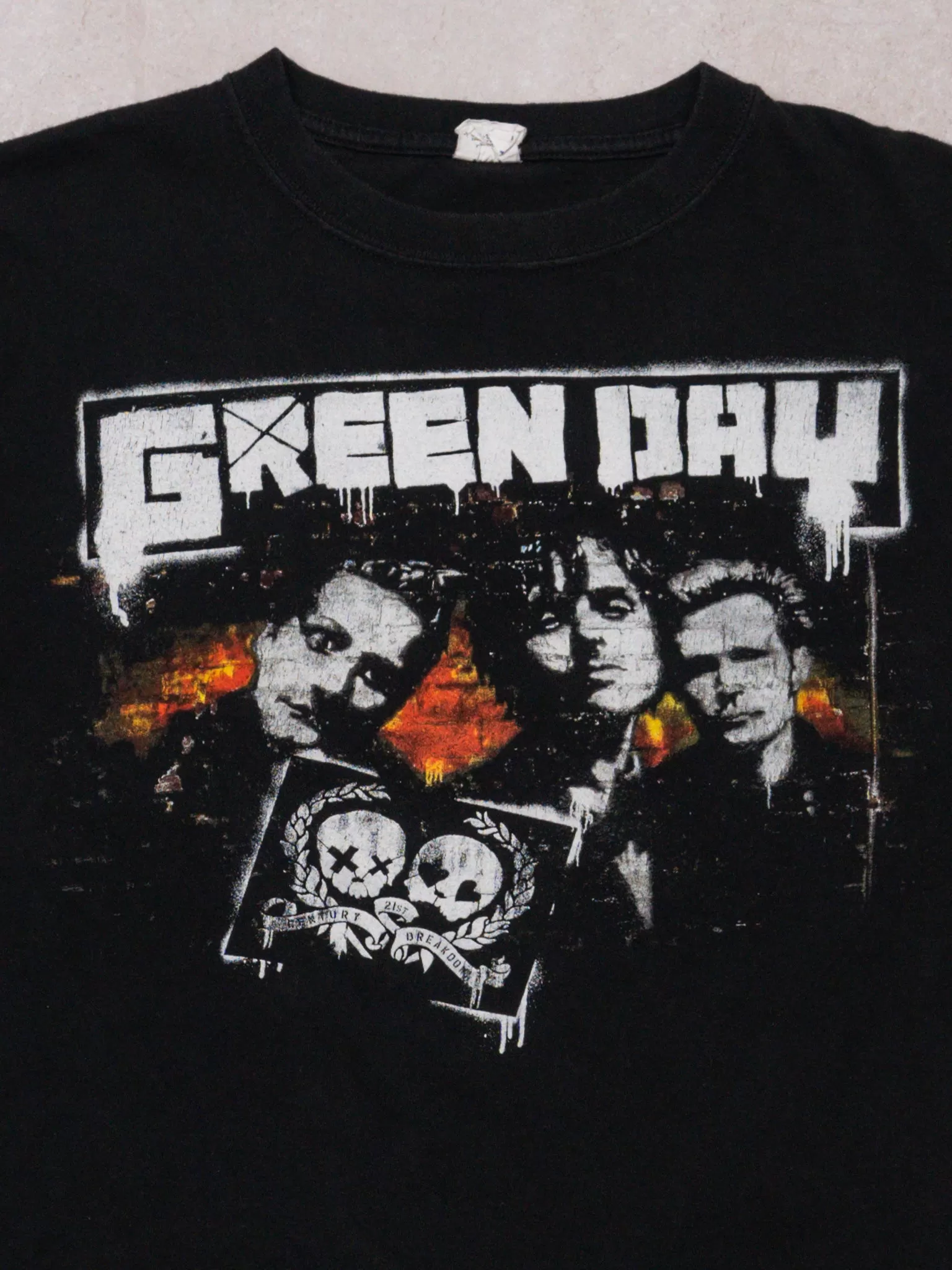 Black '09 Green Day Pittsburgh PA Tour Tee (S)