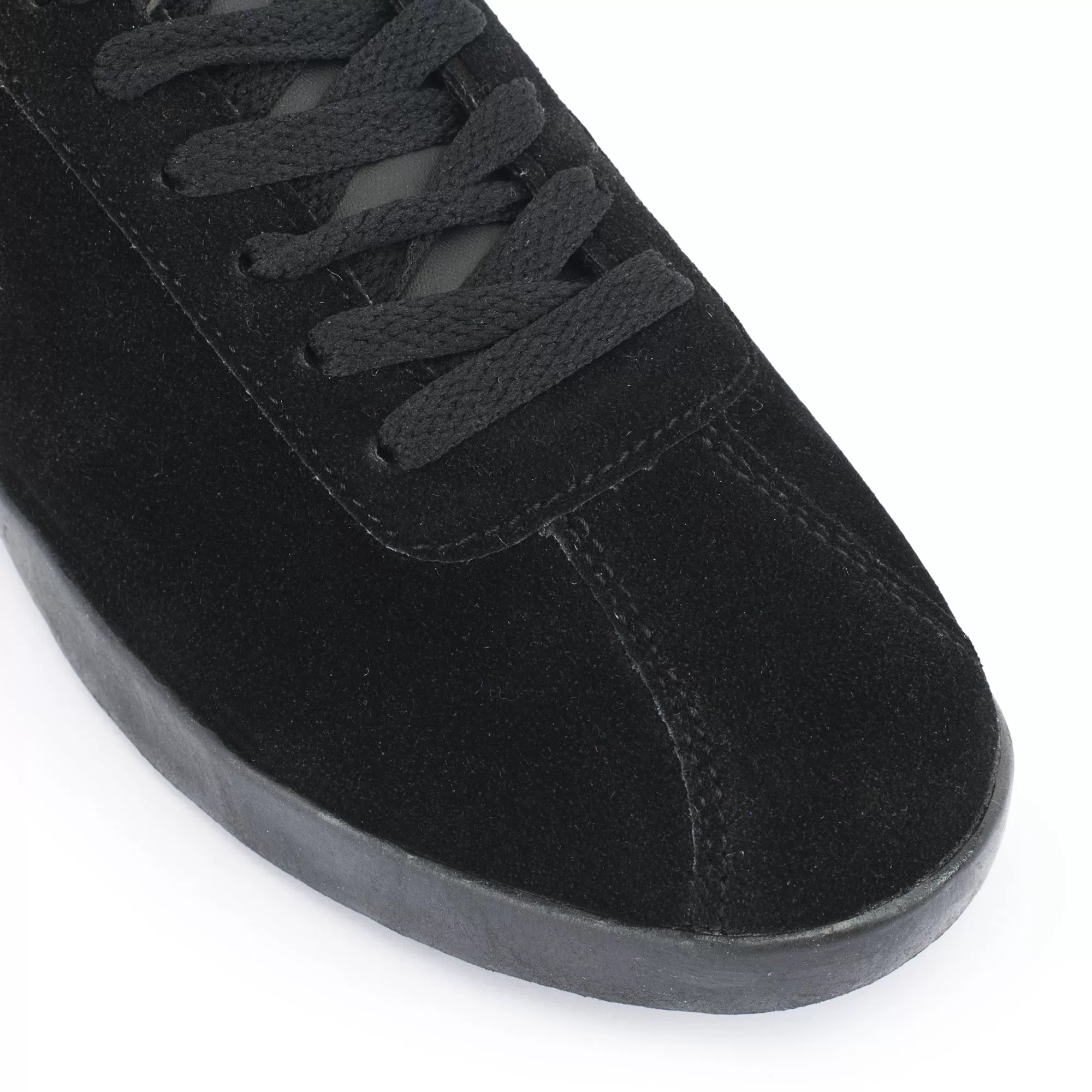 Black Chunky Lace Up Trainer