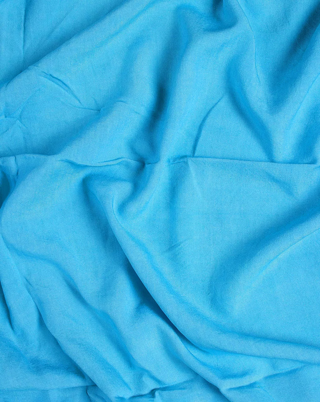 Blue Plain Birla Rayon Fabric ( Width 40 Inch )