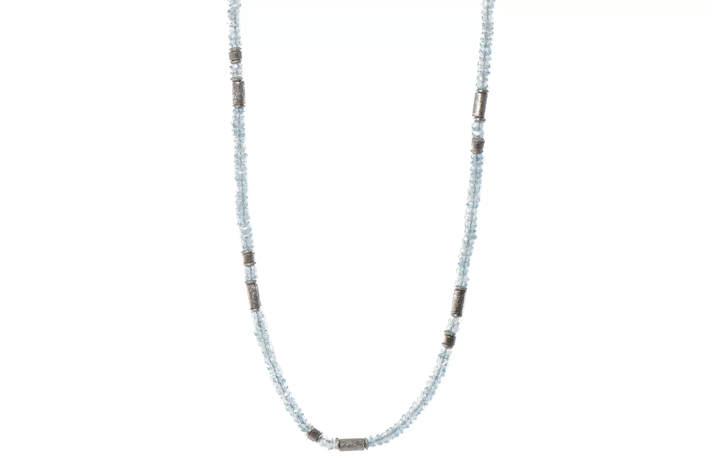 Blue Topaz 3mm Necklace 24K Fair Trade Gold Vermeil