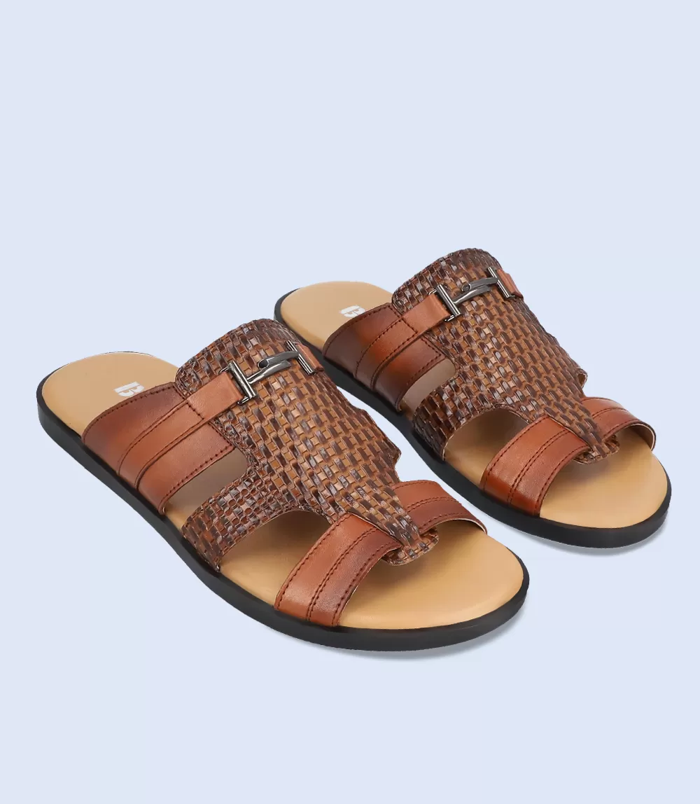 BM4779-TAN-Men Slippers