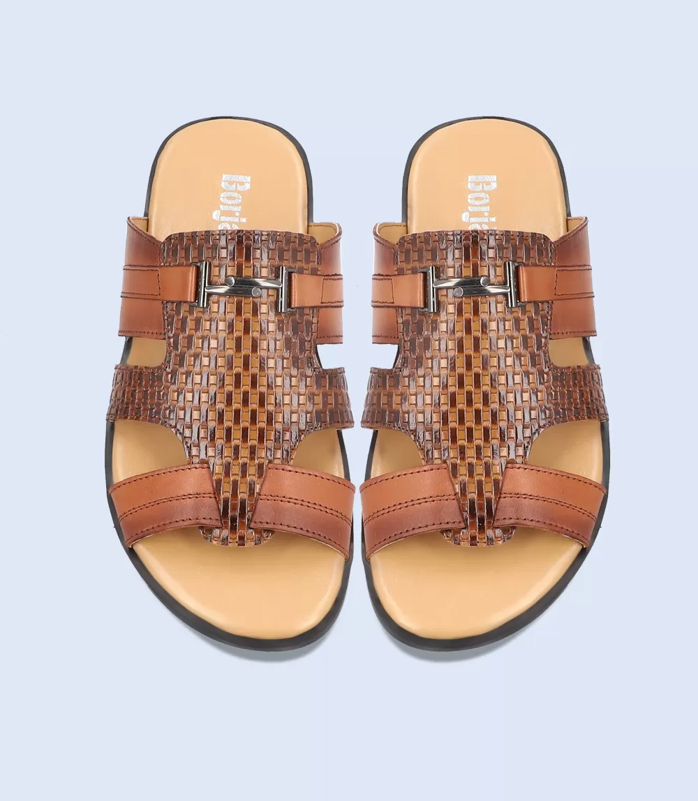 BM4779-TAN-Men Slippers