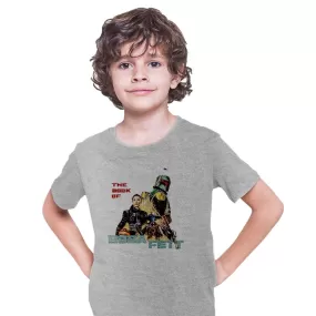 Boba Fett New Disney TV Star Wars Saga Tee Bounty Hunter Typographygraphy T-shirt for Kids