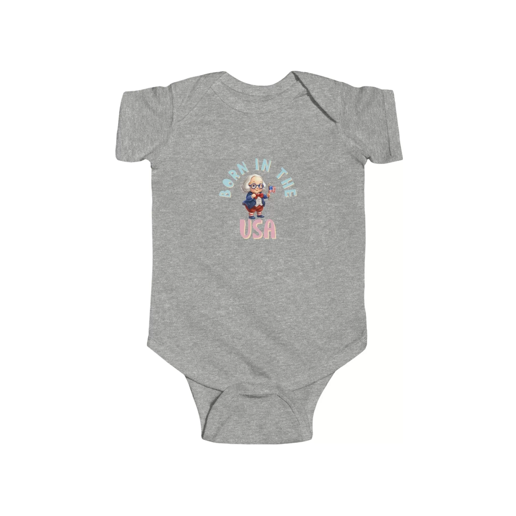 Born in the USA Benjamin Franklin Infant Fine Jersey Bodysuit