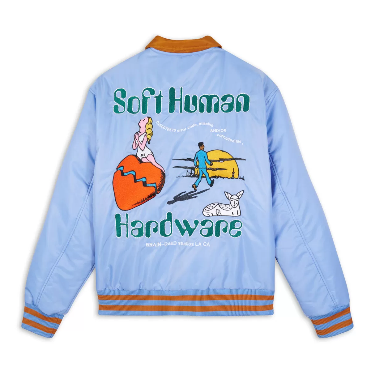 Brain Dead Human Hardware Satin Jacket