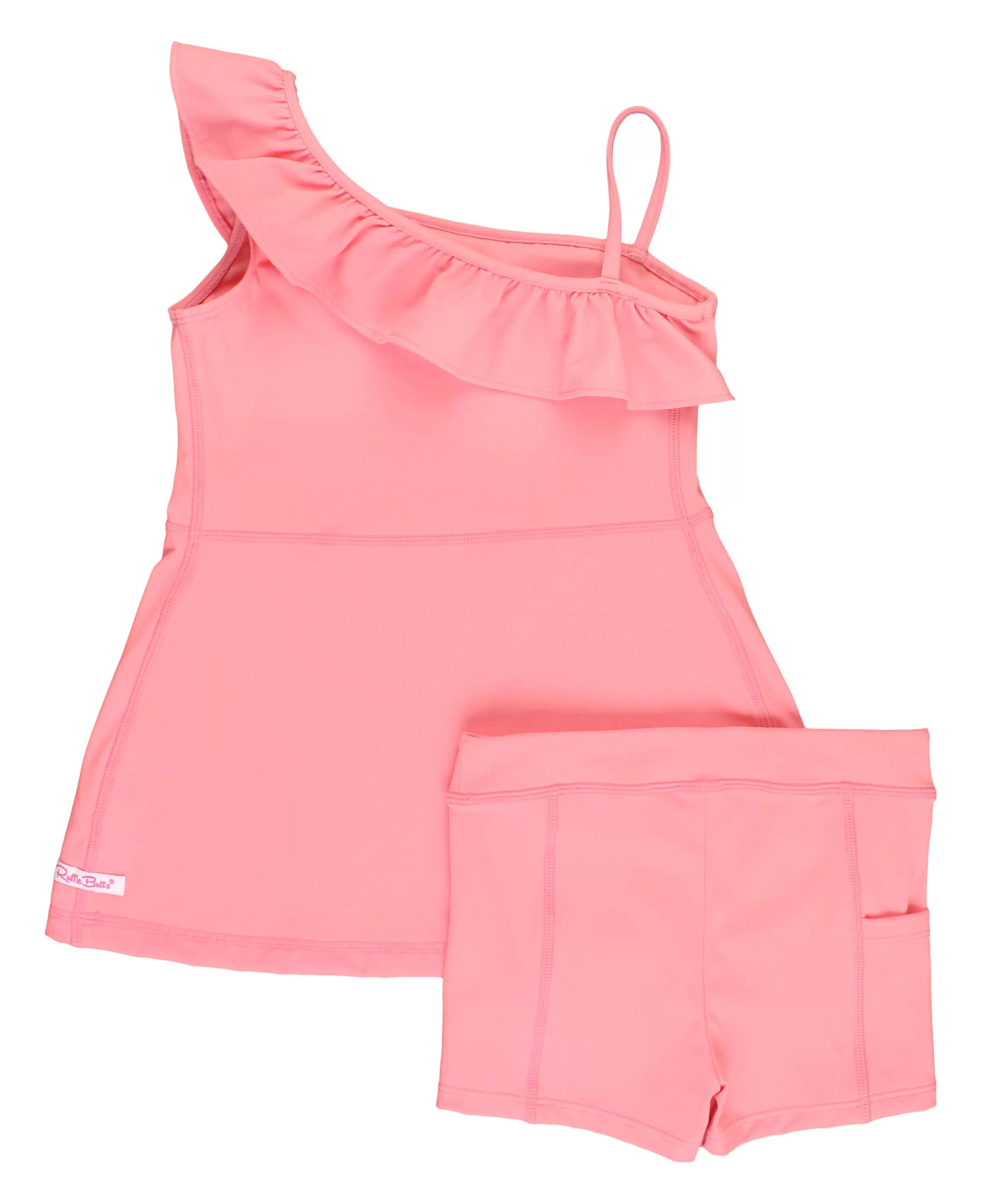 Bubblegum Pink Active Tennis Dress and Bike Short Set