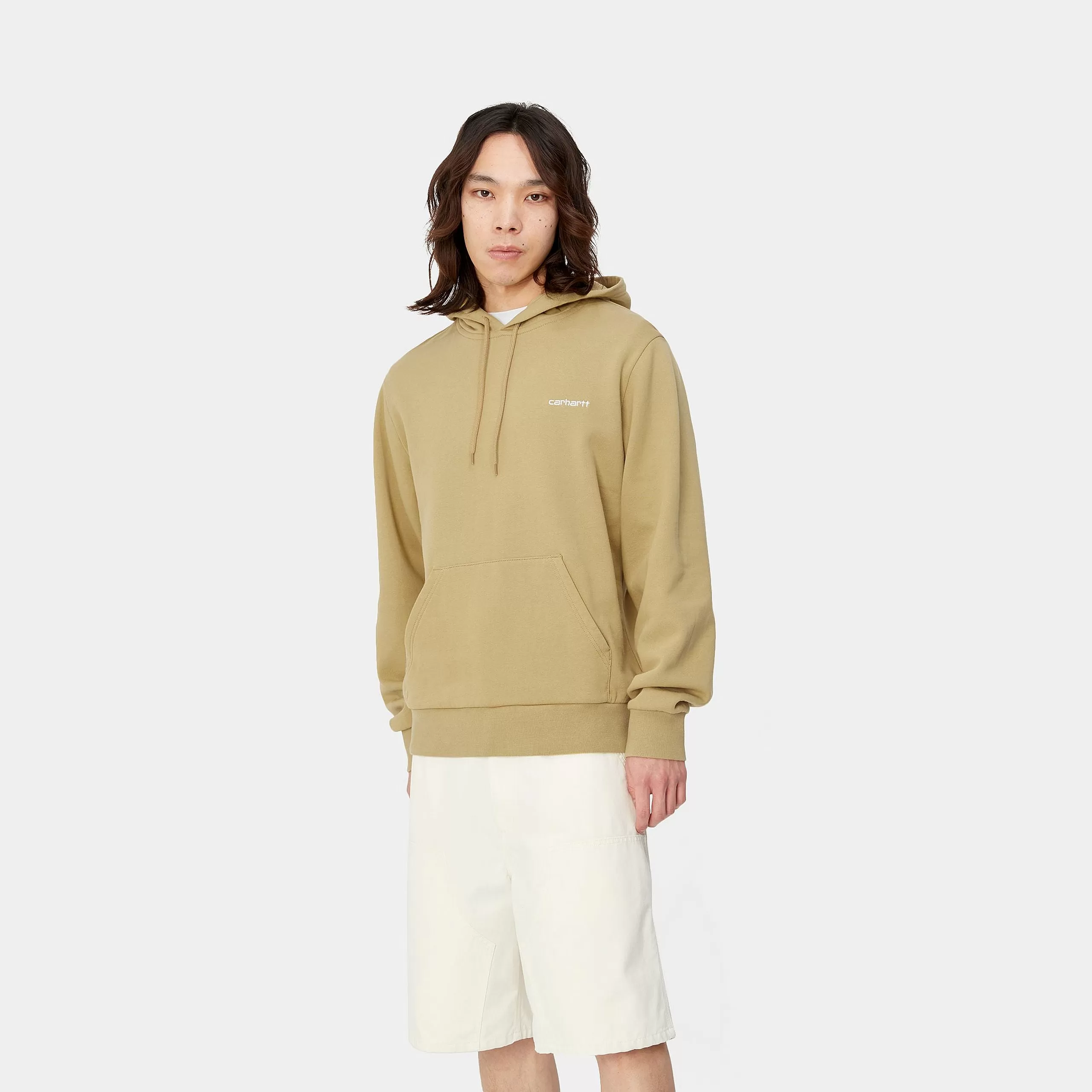 Carhartt Hooded Script  Embroidery Sweat - Agate