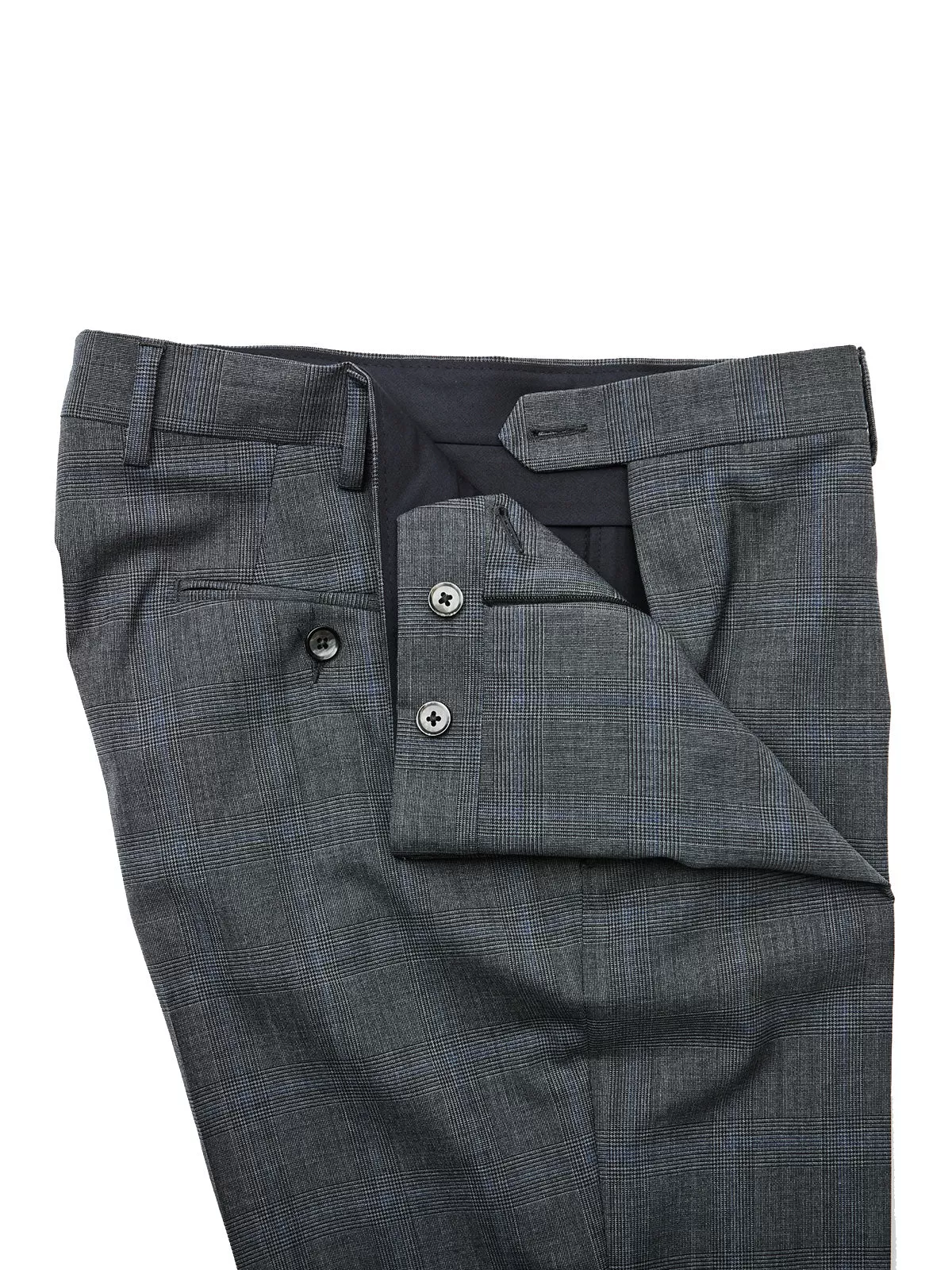 Charcoal Glen Check Wool Suit