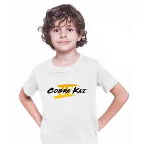 Cobra Kai Logo 4 series Tee Karate Kid Movie Kung Fu Martial Arts Gift T-shirt for Kids