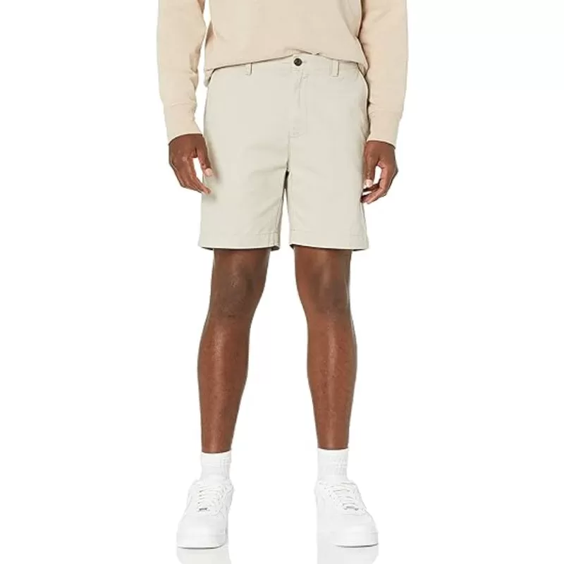 Comfy Light Chino Shorts With Slant Pockets