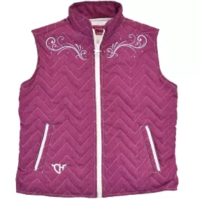 Cowgirl Hardware Girls' Swirl Pattern Quilted Vest