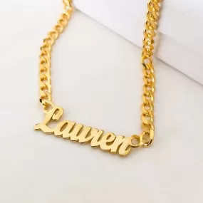 Cuban Chain Name Necklace