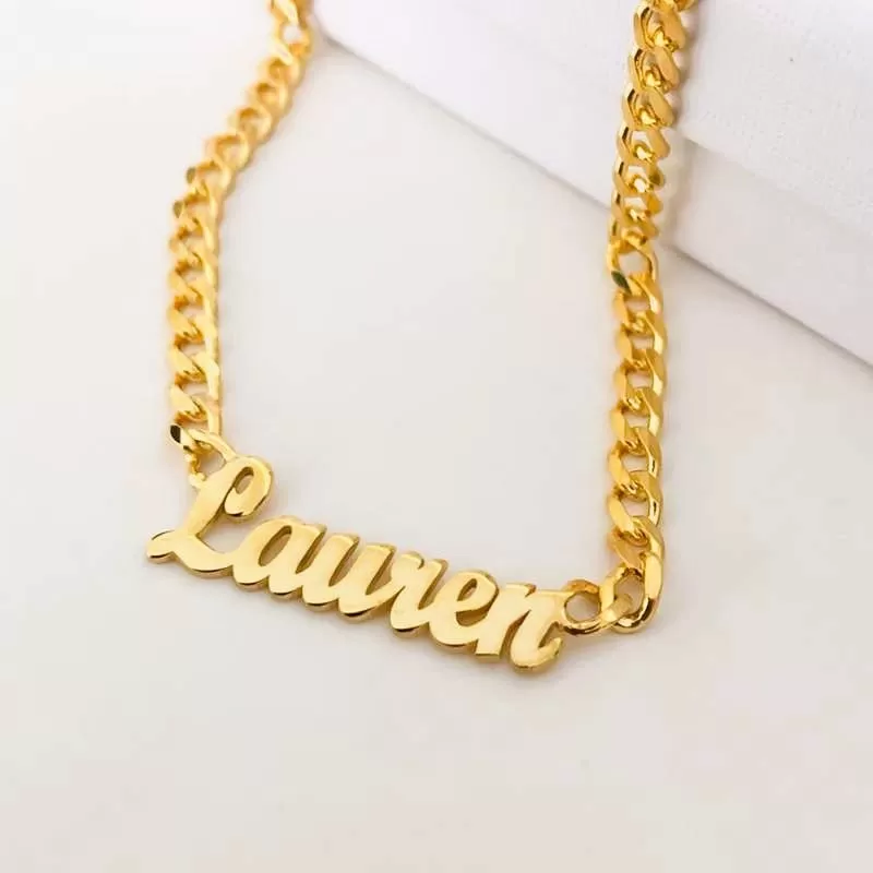 Cuban Chain Name Necklace