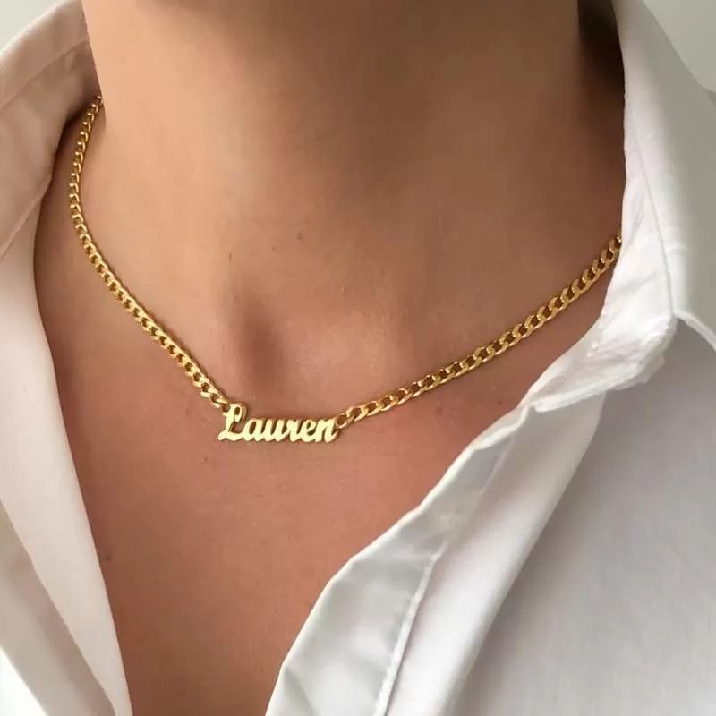 Cuban Chain Name Necklace