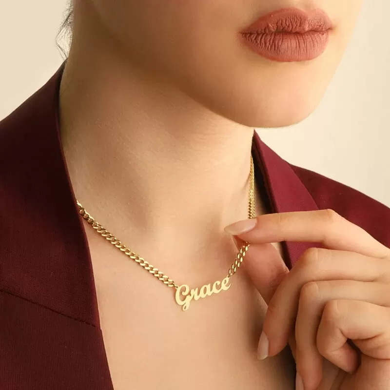 Cuban Chain Name Necklace