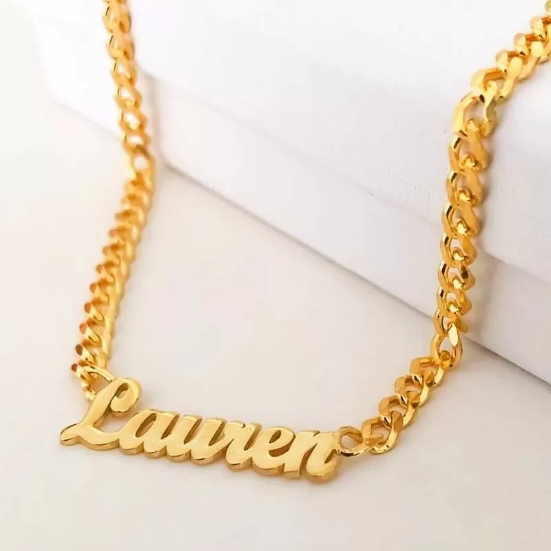 Cuban Chain Name Necklace