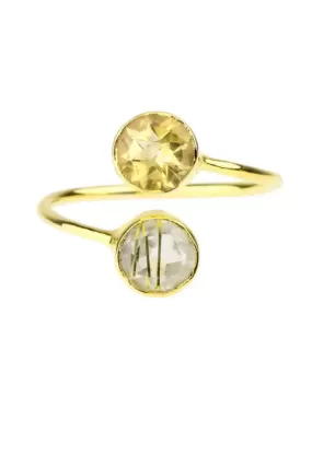 Double Gemstone Ring