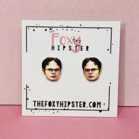 Dwight Schrute Stud Earrings The Office