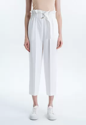 Elasticated High Waist Solid Trouser