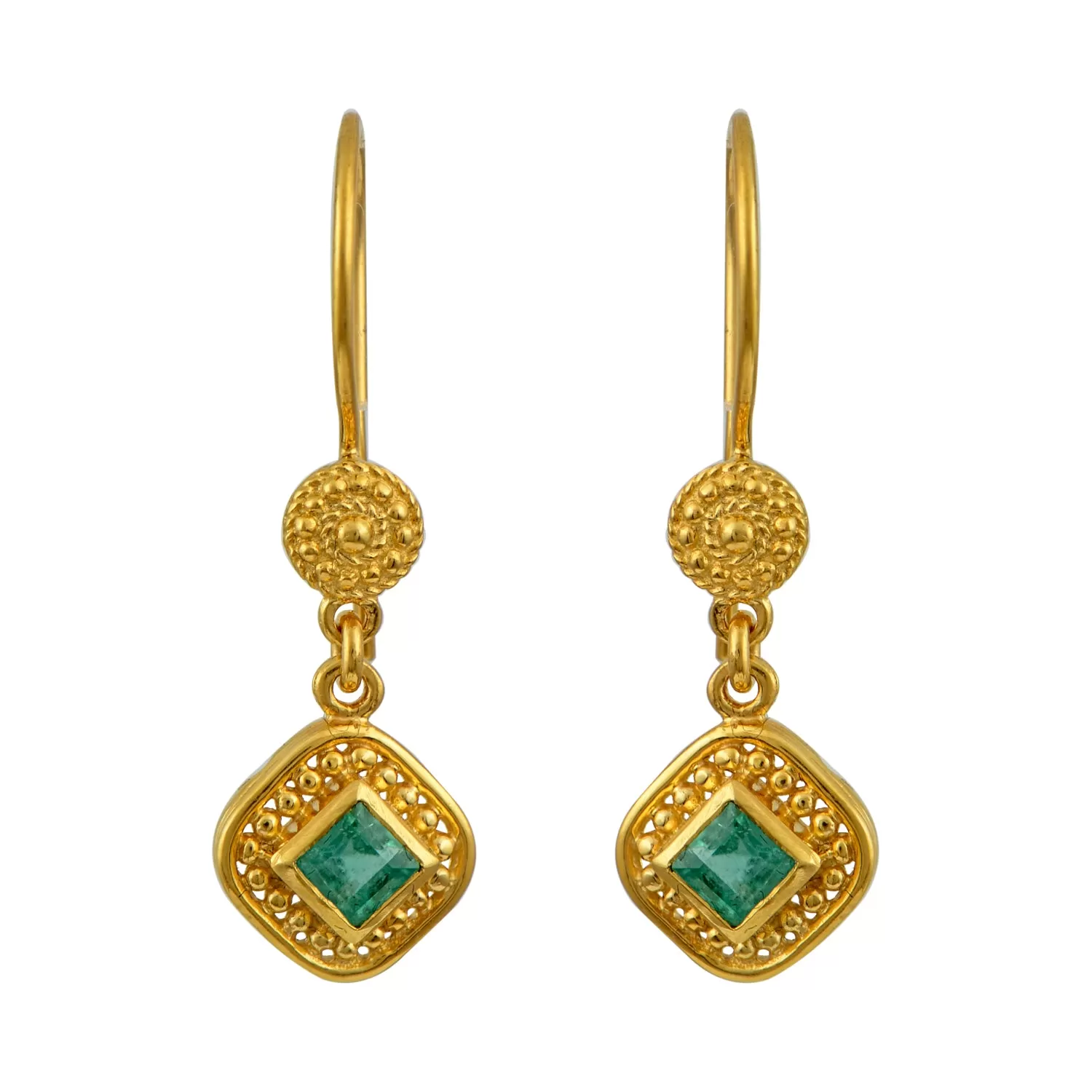 Empress Anastaso Byzantine Gold Earrings