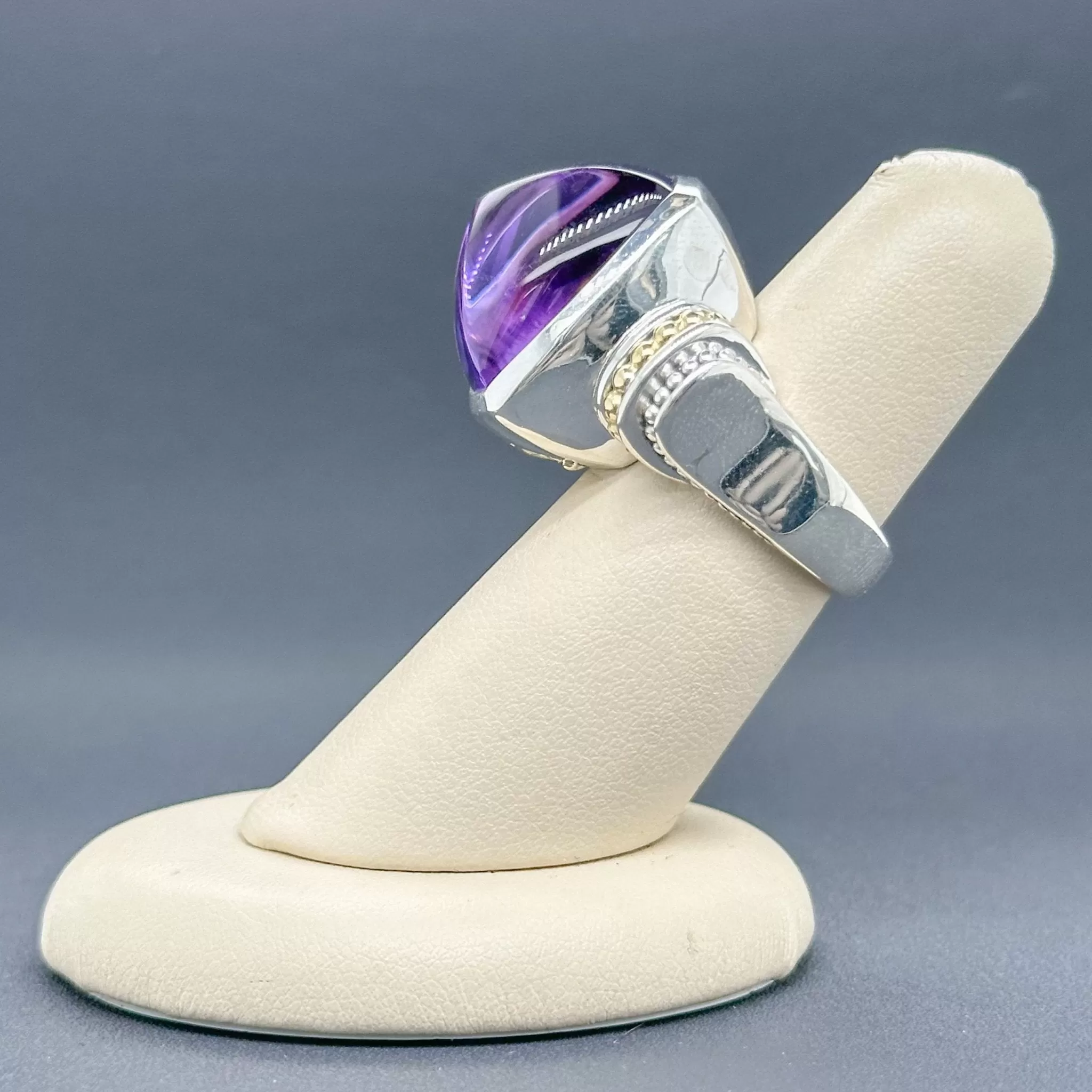 Estate Lagos SS 18 Amethyst Cocktail Ring