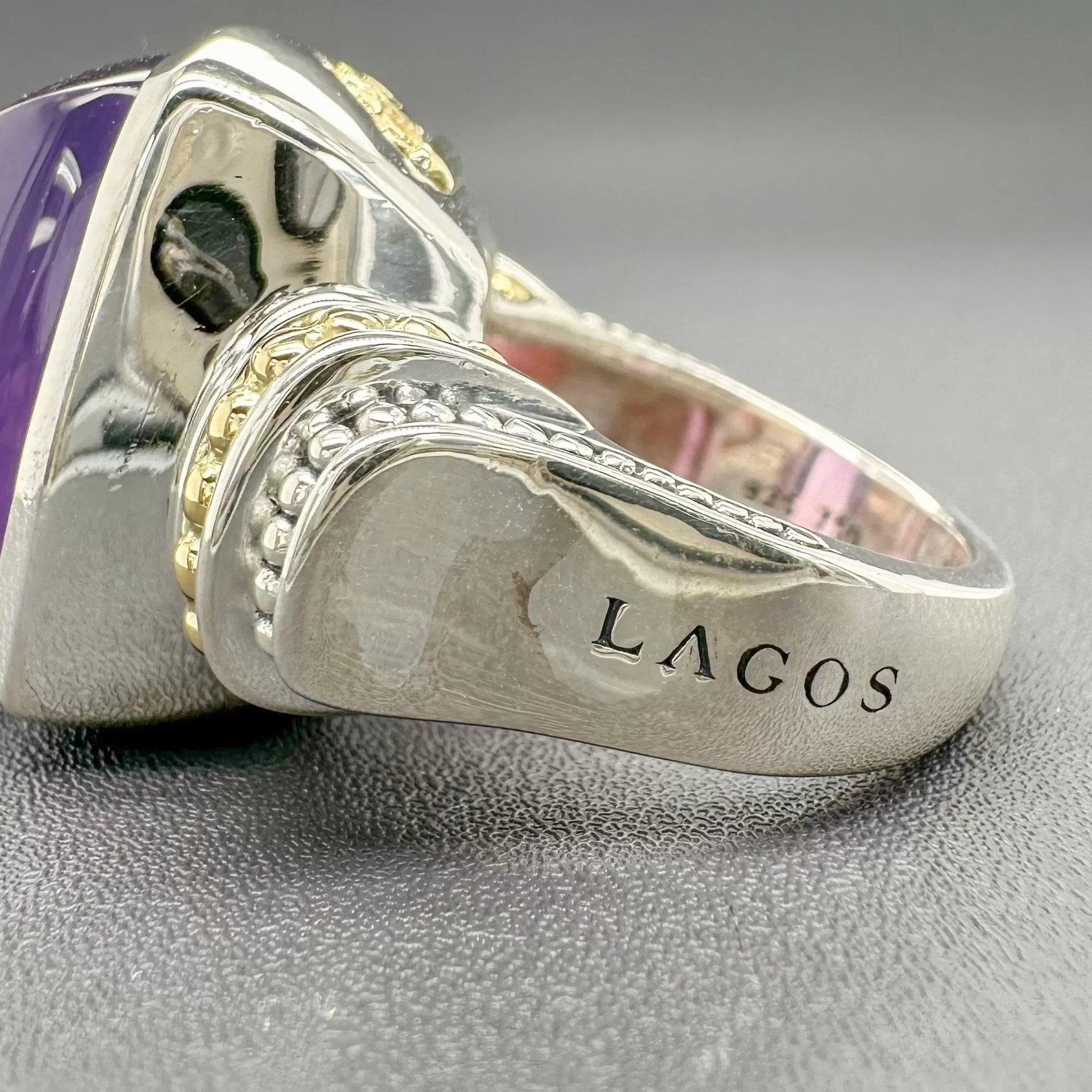 Estate Lagos SS 18 Amethyst Cocktail Ring