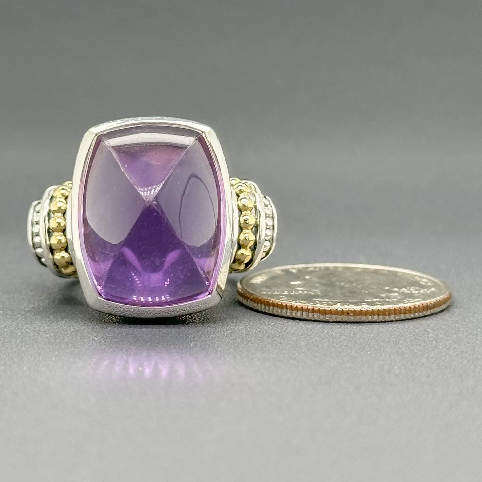 Estate Lagos SS 18 Amethyst Cocktail Ring