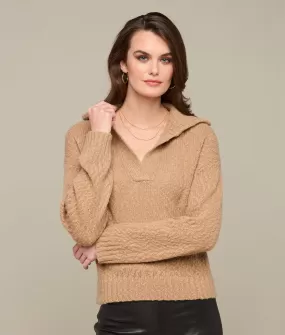 Evelyn Polo Sweater :: Sand