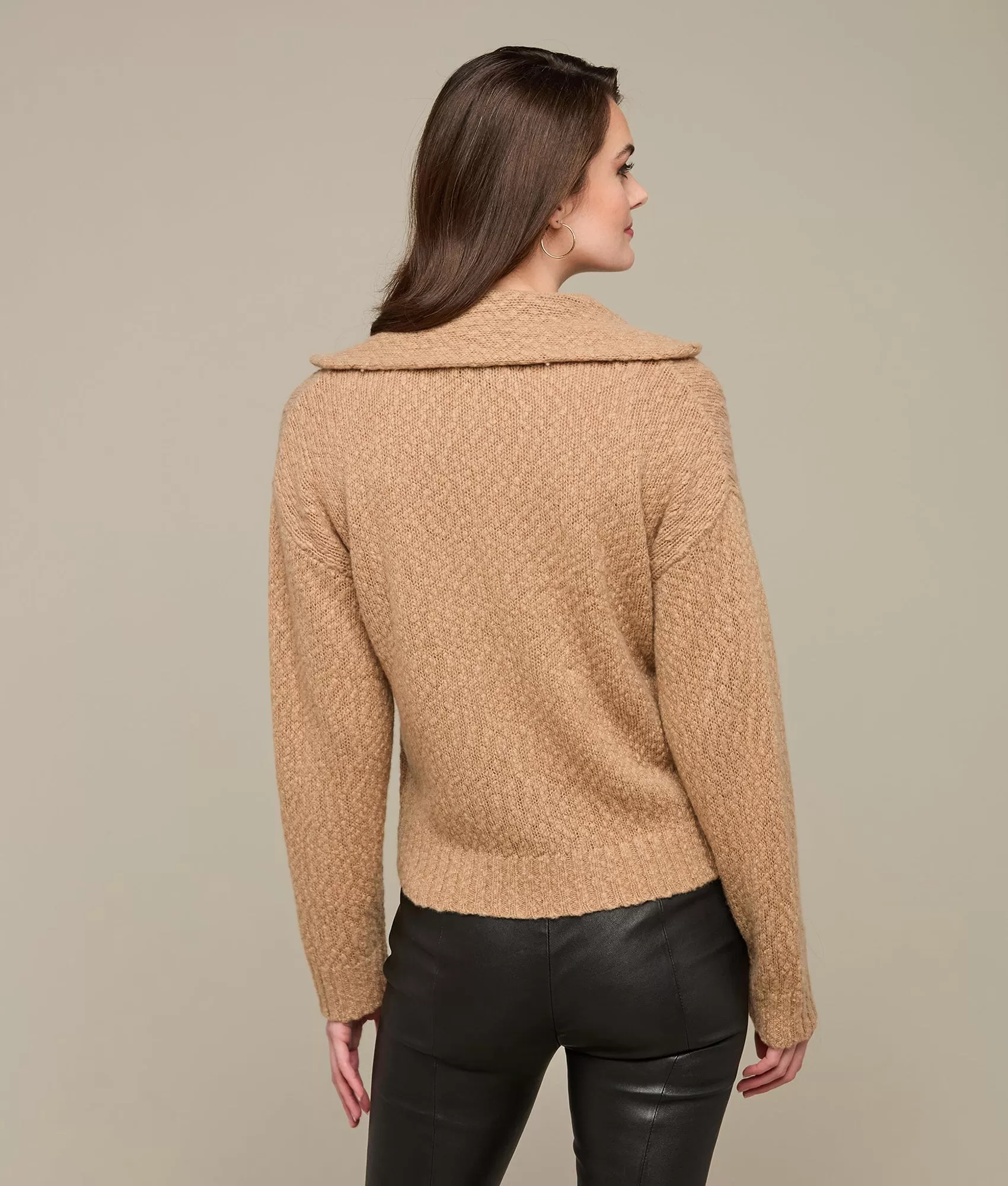 Evelyn Polo Sweater :: Sand